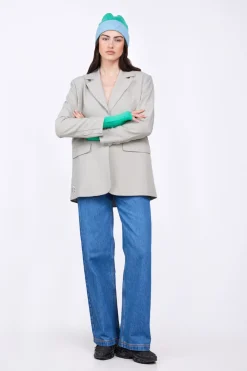 Vestes & Surchemises*Gertrude Blazer Droit Coupe Droite Camelia Dust