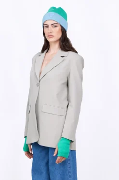 Vestes & Surchemises*Gertrude Blazer Droit Coupe Droite Camelia Dust