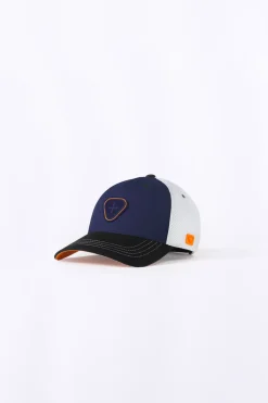 Casquettes*Gertrude Casquette Colorblock Avec Logo En Silicone Billy Navy/Orange