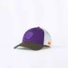 Casquettes*Gertrude Casquette Colorblock Avec Logo En Silicone Billy Violette