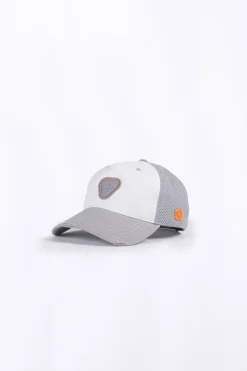 Casquettes*Gertrude Casquette Effet Use Avec Logo En Silicone Billy Vintage White