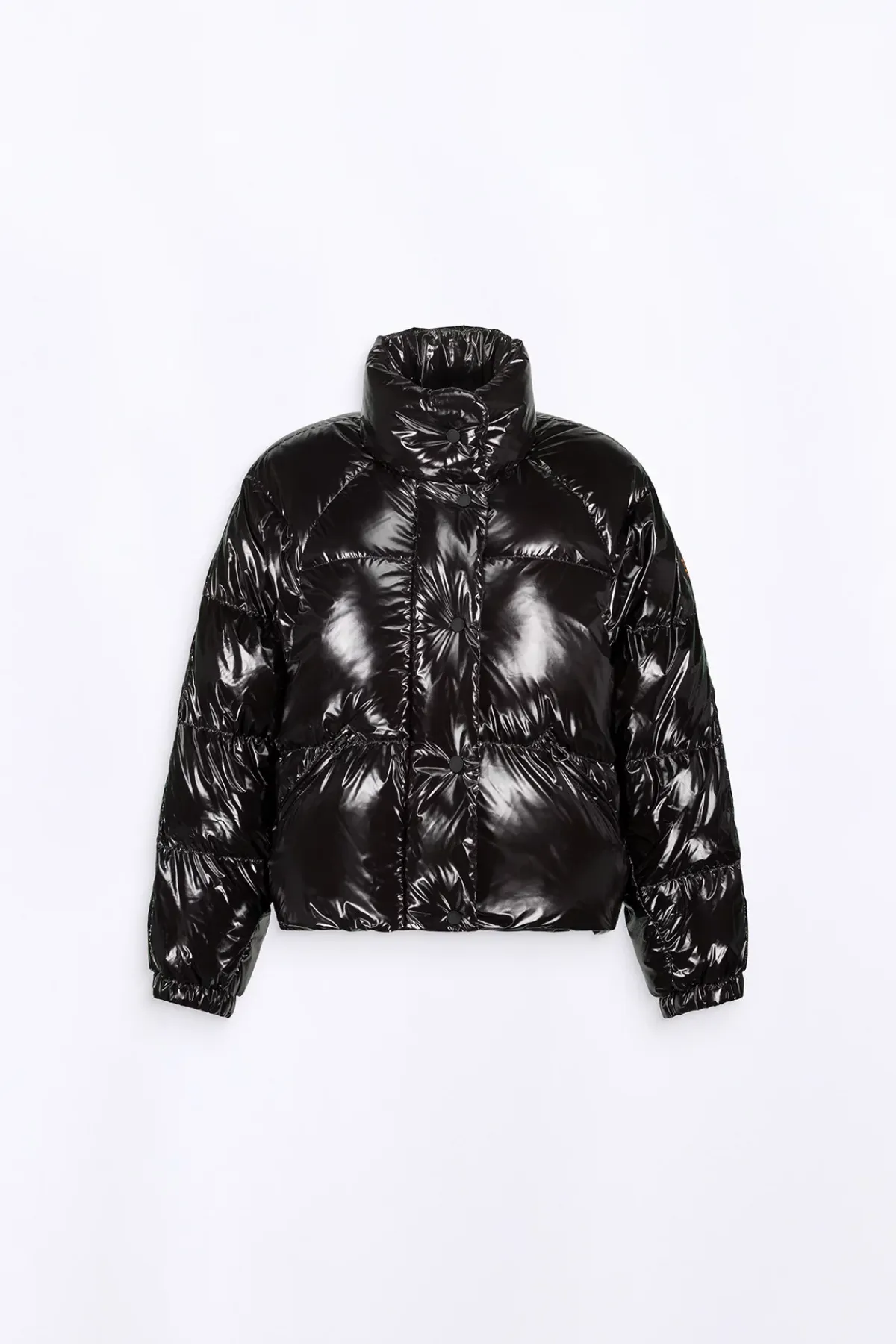 Doudounes Courtes*Gertrude Doudoune Bouffante En Nylon Brillant Emmanuelle Bright Black
