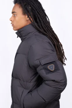 Doudounes Longues*Gertrude Doudoune Col Montante Coupe Regular Malone Black