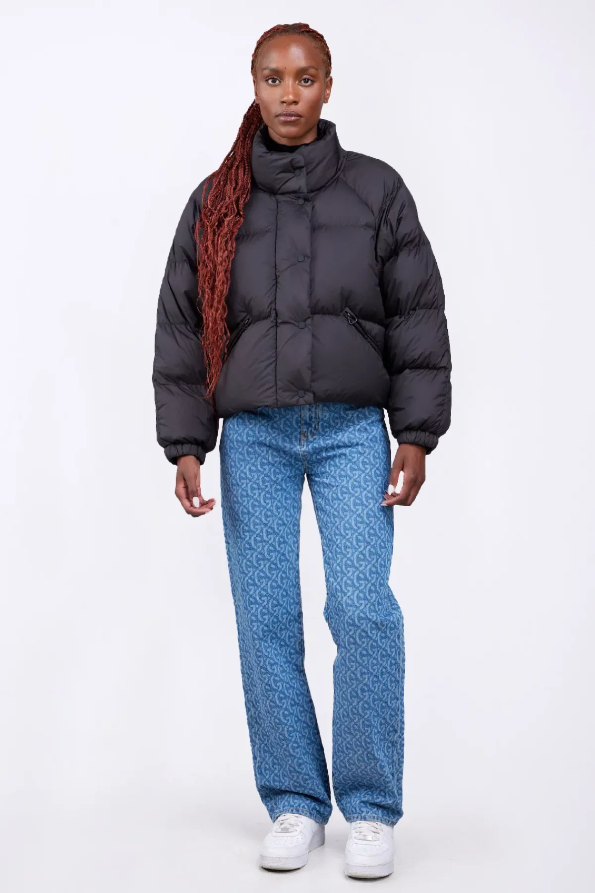 Doudounes Courtes*Gertrude Doudoune Courte Bouffante Emmanuelle Black