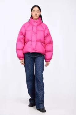 Doudounes Courtes*Gertrude Doudoune Courte Bouffante Emmanuelle Magenta