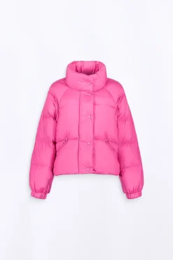 Doudounes Courtes*Gertrude Doudoune Courte Bouffante Emmanuelle Magenta