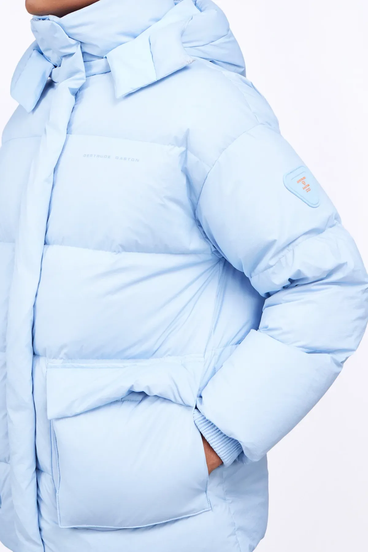 Doudounes Longues*Gertrude Doudoune Oversize Unisexe Mate Manie Texture Hortensia