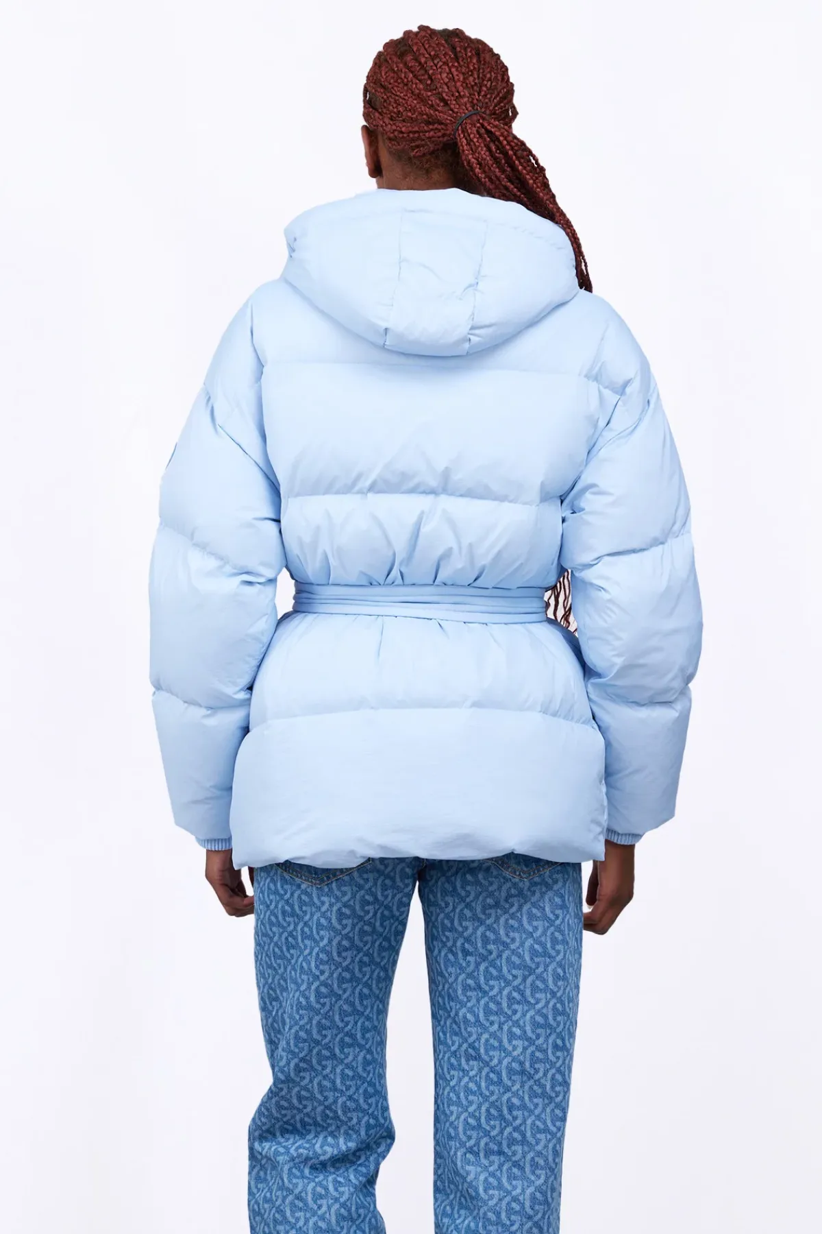 Doudounes Longues*Gertrude Doudoune Oversize Unisexe Mate Manie Texture Hortensia