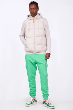Doudounes Courtes*Gertrude Doudoune Sans Manche En Nylon Cesar Mat Ciment