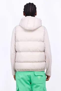 Doudounes Courtes*Gertrude Doudoune Sans Manche En Nylon Cesar Mat Ciment