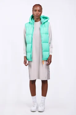 Doudounes Courtes*Gertrude Doudoune Sans Manche En Nylon Cesar Mat Opaline