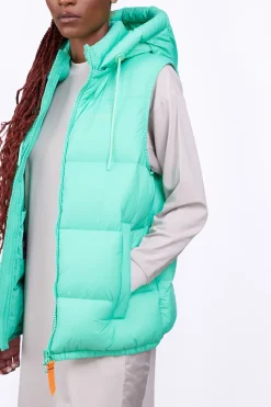 Doudounes Courtes*Gertrude Doudoune Sans Manche En Nylon Cesar Mat Opaline