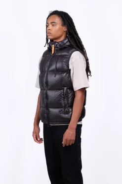 Doudounes Courtes*Gertrude Doudoune Sans Manches En Nylon Brillant Cesar Black