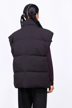 Doudounes Courtes*Gertrude Doudoune Sans Manches En Nylon Epais Cali Black