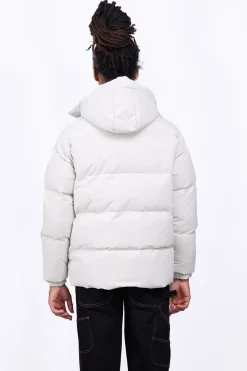 Doudounes Longues*Gertrude Doudoune Unisexe En Nylon Ripstop Epais Manie Wide Ciment