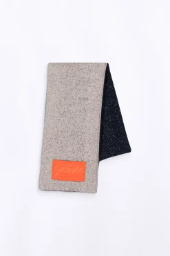 Echarpes & Gants*Gertrude Echarpe Bicolore Unisexe En Maille Chou Night/Ciment