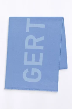Echarpes & Gants*Gertrude Echarpe Unisexe En Maille Jacquard Bicolore Mathilde Hortensia