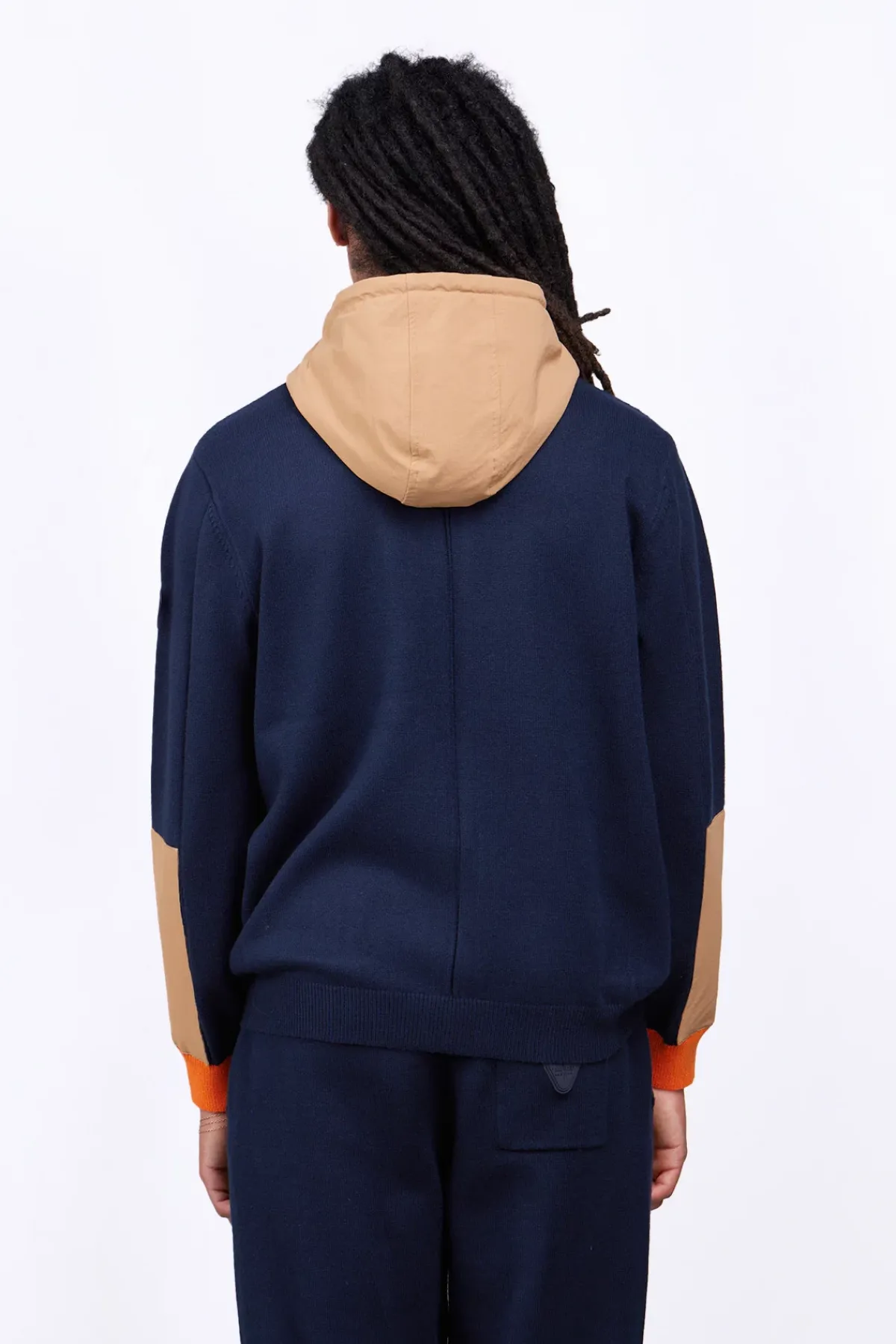 Gilets*Gertrude Gilet Bi-Matiere A Capuche Ken Night