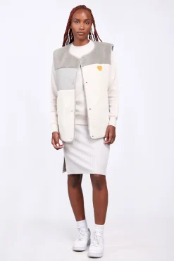 Vestes & Surchemises*Gertrude Gilet Sans Manches Reversible Desiree Dust