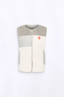 Vestes & Surchemises*Gertrude Gilet Sans Manches Reversible Desiree Dust