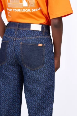 Pantalons*Gertrude Jeans Boyfriend Taille Haute Monogramme Stella Brut