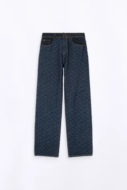 Pantalons*Gertrude Jeans Boyfriend Taille Haute Monogramme Stella Brut