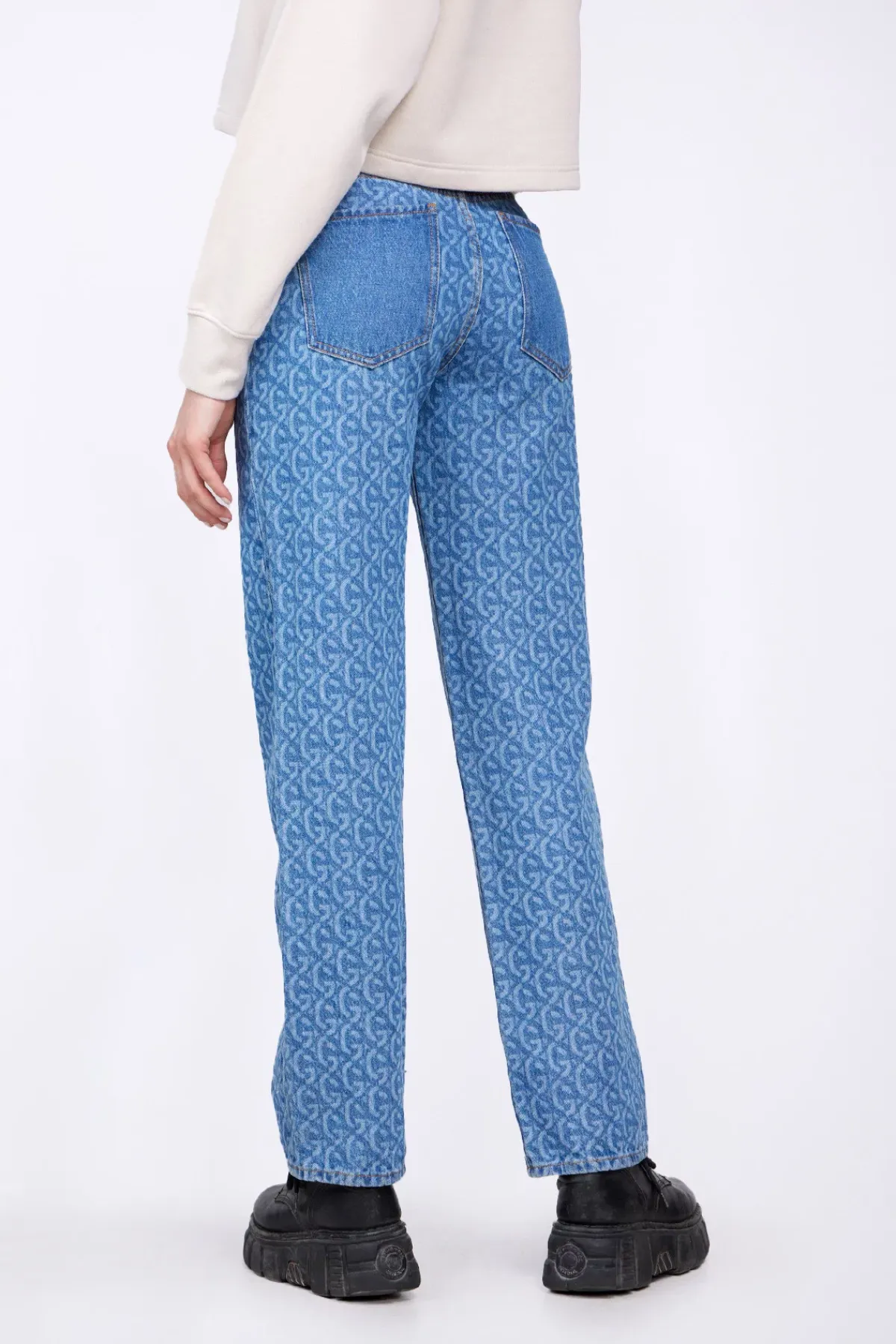 Pantalons*Gertrude Jeans Boyfriend Taille Haute Monogramme Stella 6 Month