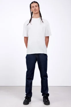 Pantalons*Gertrude Jeans Coupe Droite Double Delavage James Brut