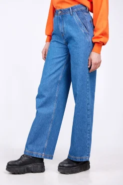 Pantalons*Gertrude Jeans Fare Taille Haute Double Delavage Vivienne 6 Month