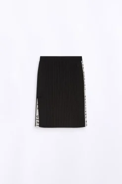 Robes & Jupes*Gertrude Jupe Crayon En Maille Adama Black