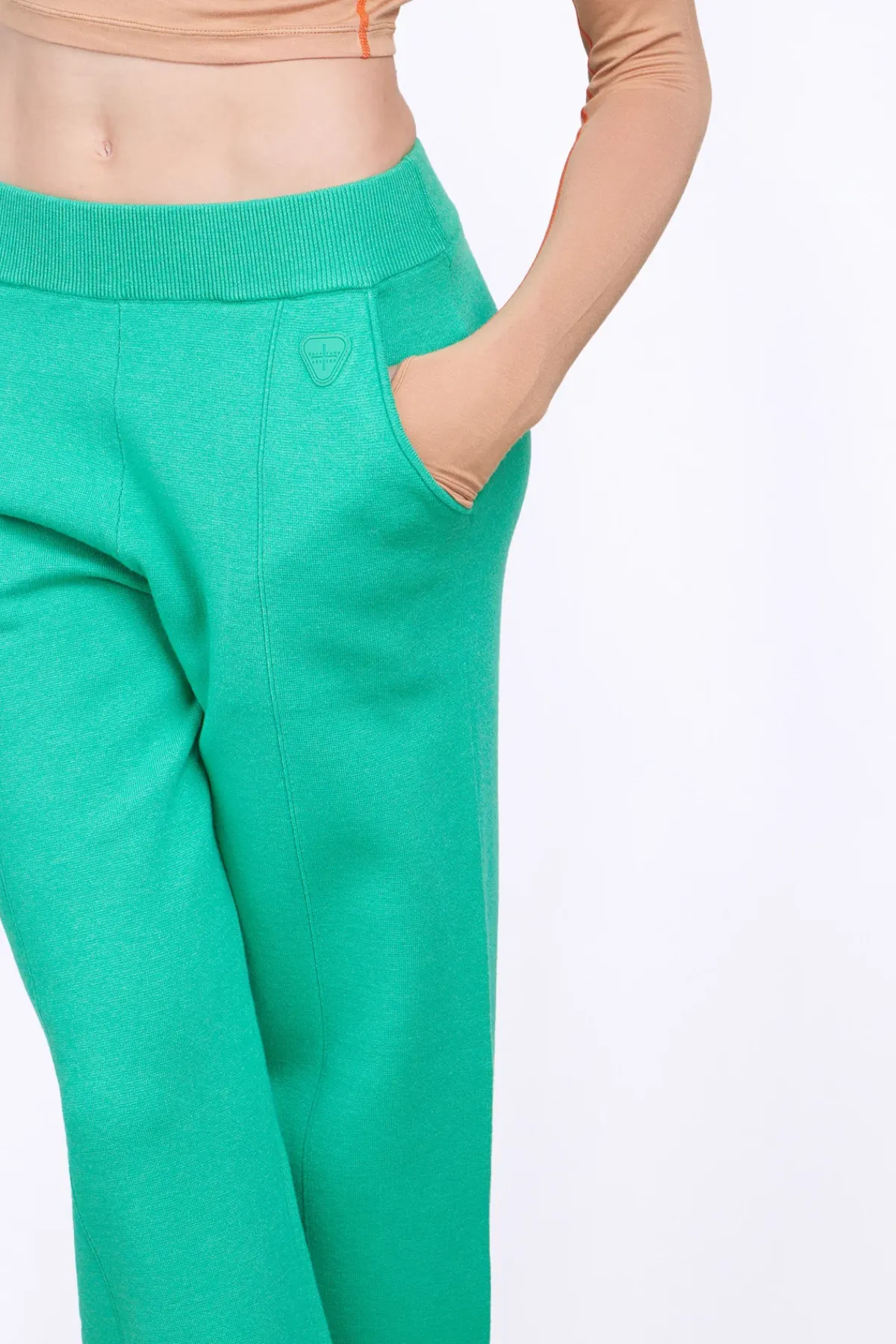 Pantalons*Gertrude Pantalon Ample En Maille Annie Absinthe