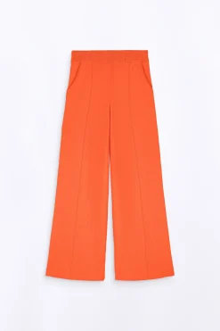 Pantalons*Gertrude Pantalon Ample En Maille Annie Orange