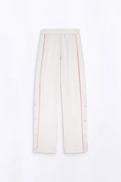 Pantalons*Gertrude Pantalon De Jogging Bandes Contrastees Maxence Ciment