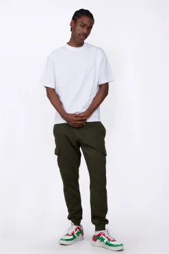 Pantalons*Gertrude Pantalon De Jogging Homme Poches Cargo Mario Kaki