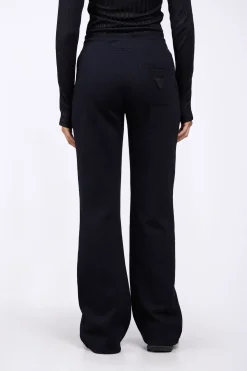 Pantalons*Gertrude Pantalon Jogging Flare Taille Haute Nanou Black