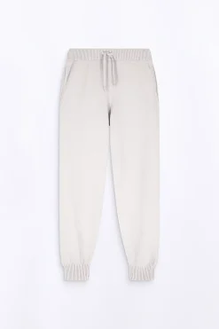 Pantalons*Gertrude Pantalon Unisexe En Maille Coupe Jogging Maxime Ciment