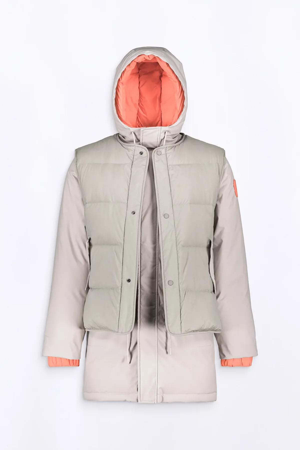 Doudounes Longues*Gertrude Parka 3 En 1 En Neoprene Marcus Ciment