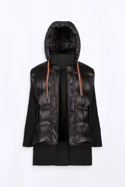 Doudounes Longues*Gertrude Parka Reversible 4 En 1 En Neoprene Tracy Black
