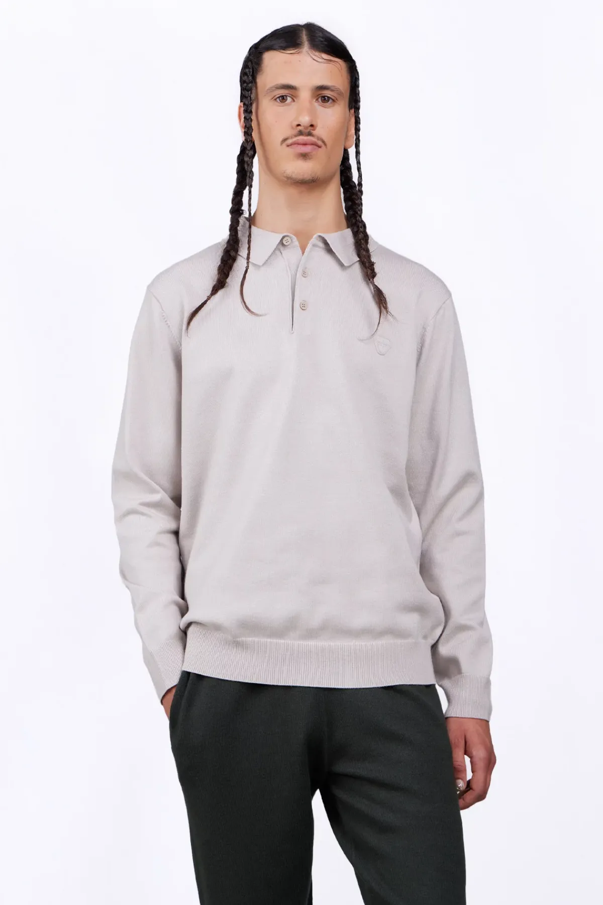 Pulls & Polos*Gertrude Polo En Maille Coupe Droite Judas Ciment