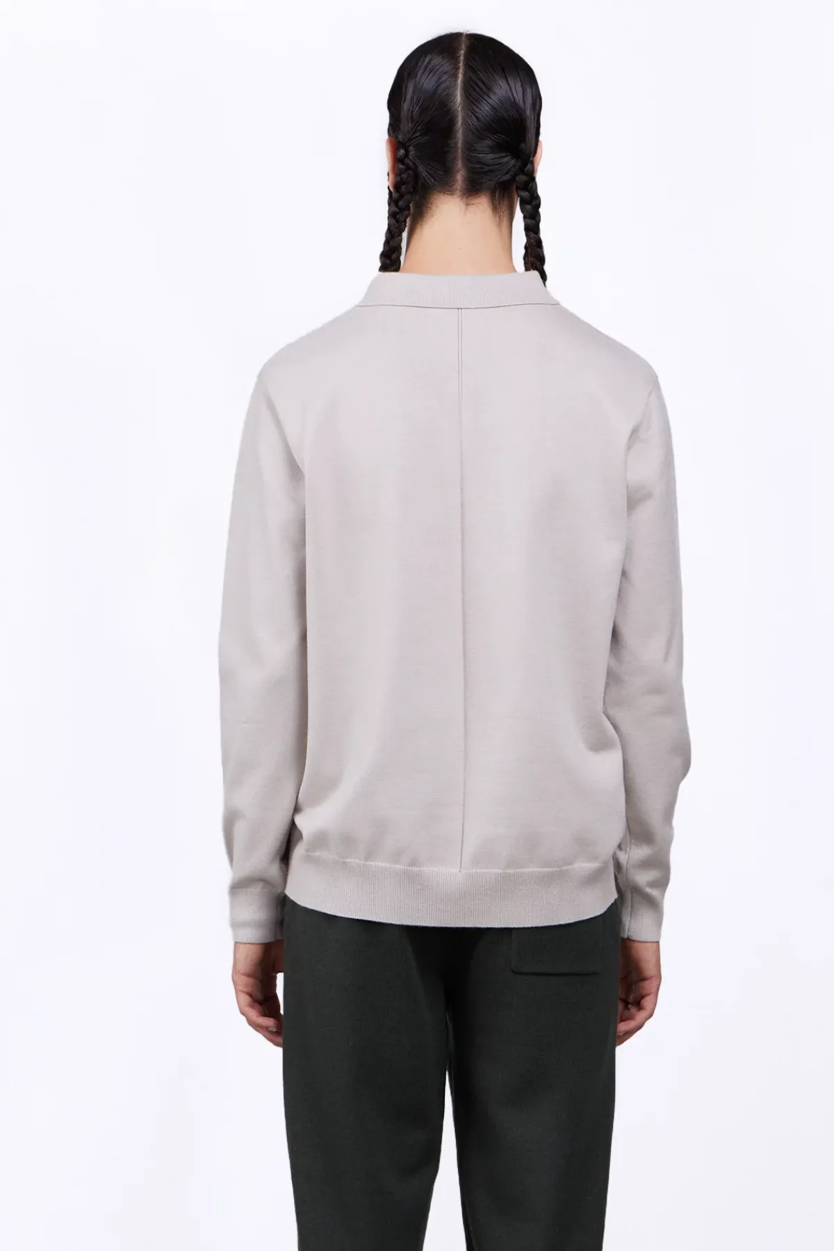Pulls & Polos*Gertrude Polo En Maille Coupe Droite Judas Ciment