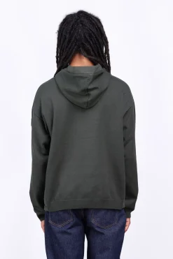 Pulls & Polos*Gertrude Pull A Capuche Bi-Matiere Nylon-Maille Yohan Kaki
