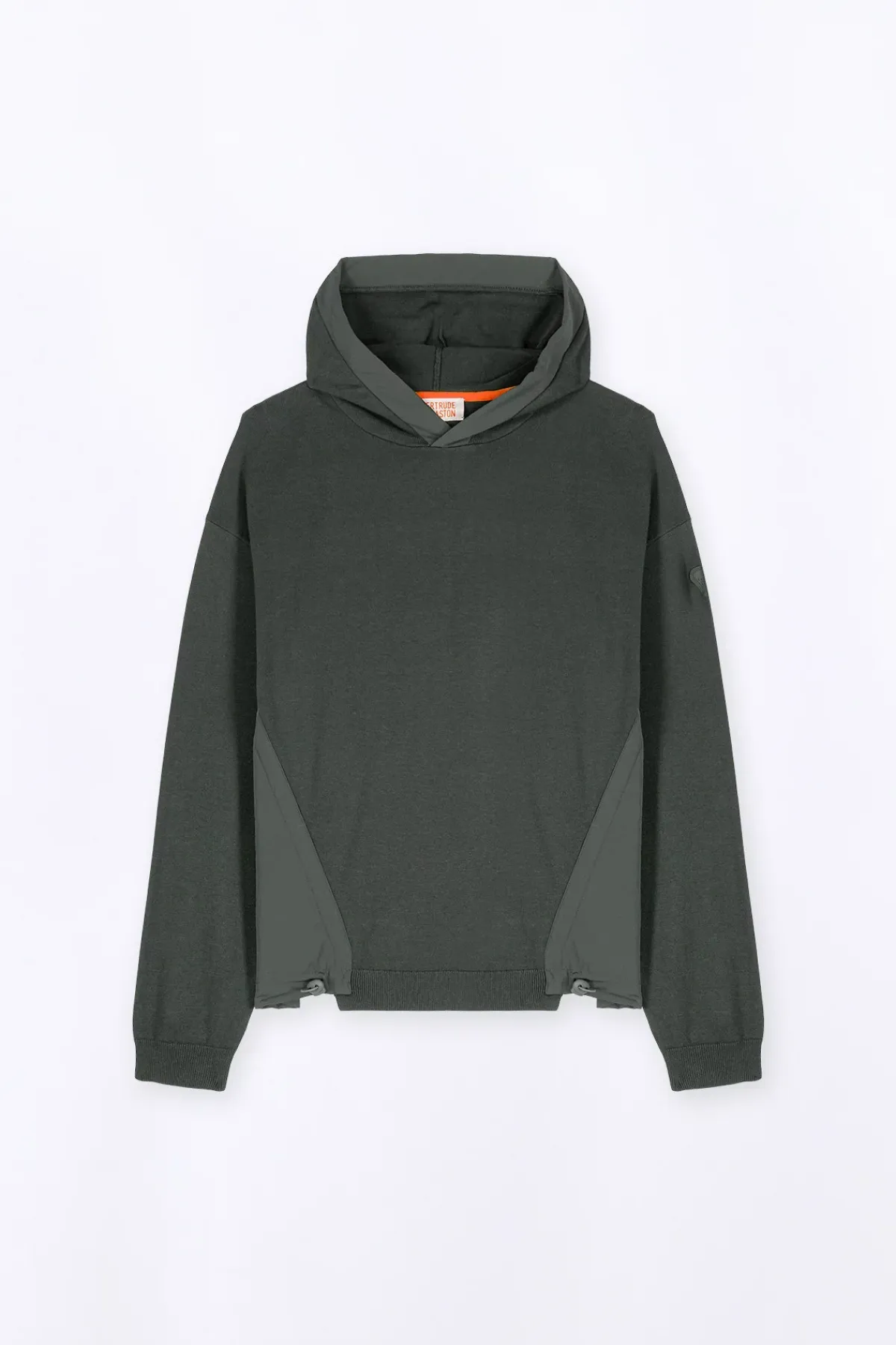 Pulls & Polos*Gertrude Pull A Capuche Bi-Matiere Nylon-Maille Yohan Kaki