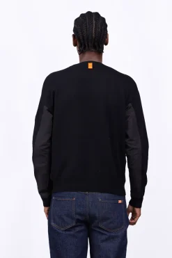 Pulls & Polos*Gertrude Pull Bombardier Bi-Matiere Aldo Black