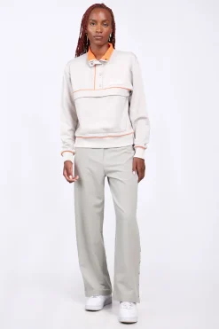Pulls & Cardigans*Gertrude Pull Camionneur Col Zippe Guitou Ciment