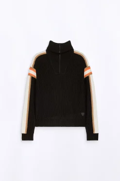 Pulls & Cardigans*Gertrude Pull Camionneur En Maille Perlee Agathe Black