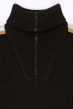 Pulls & Cardigans*Gertrude Pull Camionneur En Maille Perlee Agathe Black