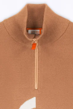 Pulls & Cardigans*Gertrude Pull Col Montant Zippe Lewis Liege