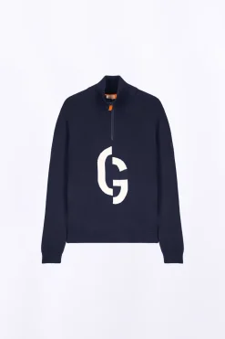 Pulls & Cardigans*Gertrude Pull Col Montant Zippe Lewis Night