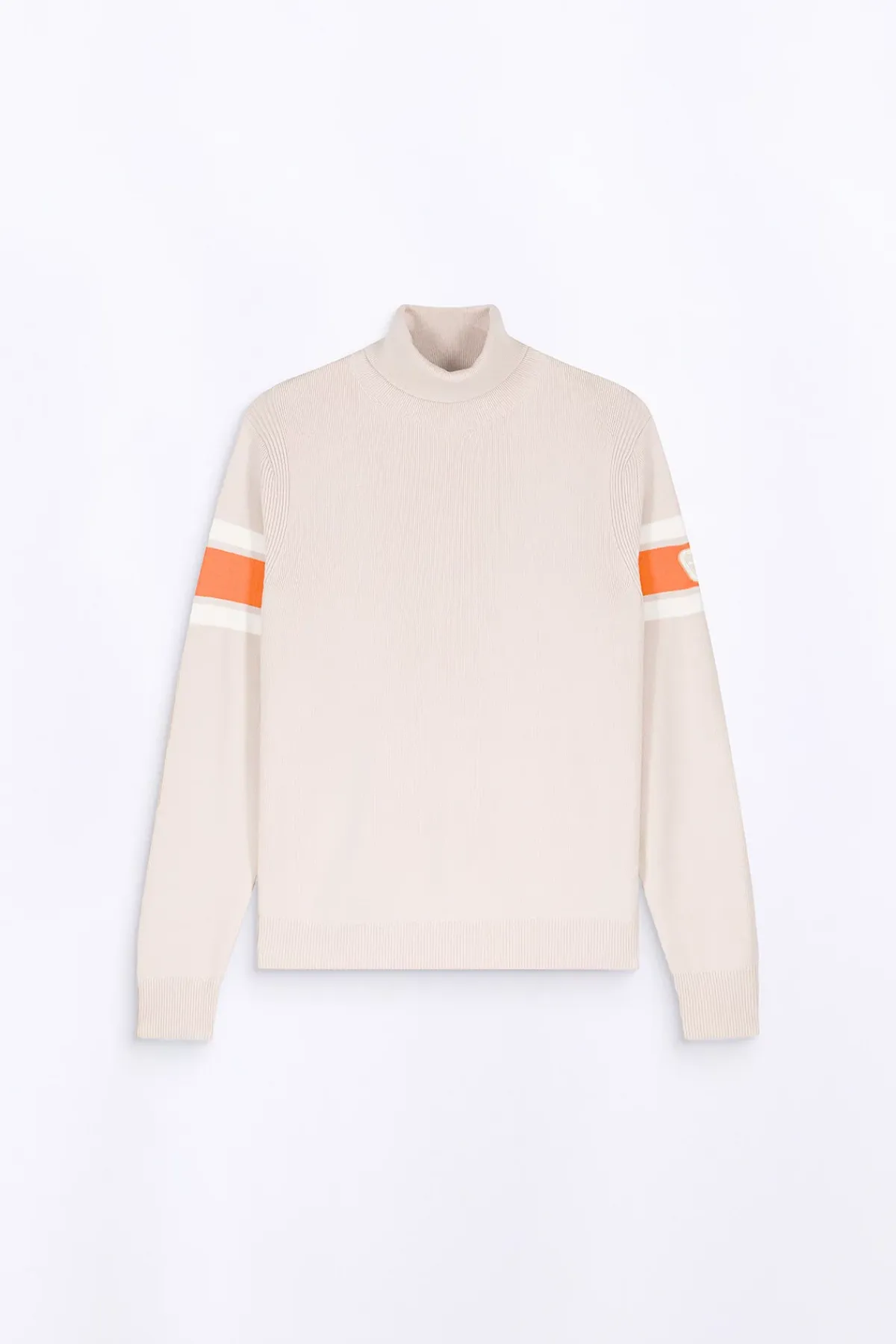 Pulls & Polos*Gertrude Pull Col Roule Bandes Contrastees Ellis Ecru