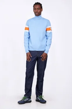 Pulls & Polos*Gertrude Pull Col Roule Bandes Contrastees Ellis Hortensia